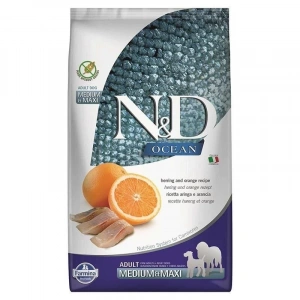 ND Ocean Ringa Balıklı Portakallı Tahılsız Yetişkin Köpek Maması 12 Kg