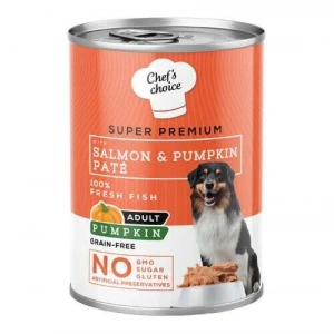 New Chefs Choice Pumpkin Pate Somon Balkabak ve Sebzeli Köpek Yaş Maması 400 Gr