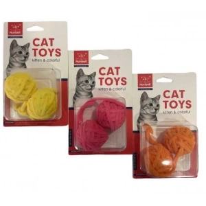Nunbell Kedi Oyuncağı Kuyruklu Top 2Li