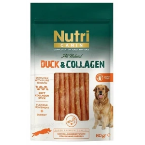 Nutri Canin Ördek Etli ve Kolajenli Tahılsız Köpek Et Ödülü 80 Gr.