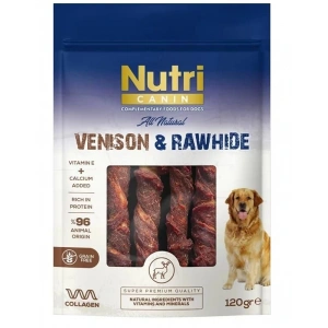 Nutri Canin Rawhide Geyik Eti Sargılı Kemik Köpek Ödülü 120 Gr