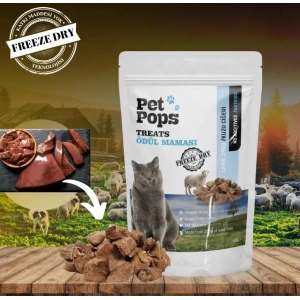 Pet Pops Freeze-Dried Kuzu Ciğeri Kedi Ödülü 40 Gr