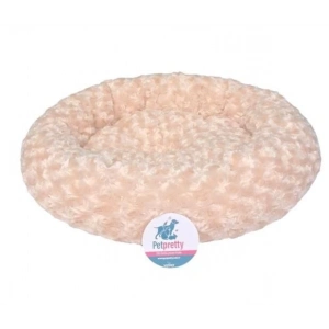 Pet Pretty Simit Yatak Peluş Bej 55x55 cm