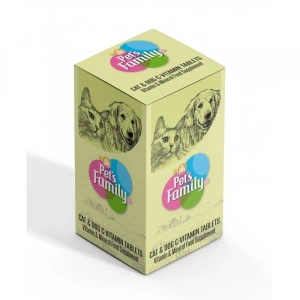 Pets Family Kedi Ve Köpek C-Vitamin Tableti 75 Adet