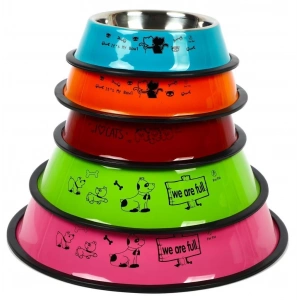 Petvoda Ozark “Renkli” Çelik Mama ve Su Kabı Mavi 26 cm - 24 Oz