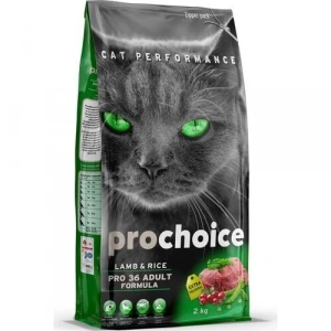 Pro Choice Pro 36 Kuzulu ve Pirinçli Yetişkin Kedi Maması 2kg