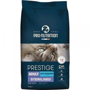 Pro Nutrition Prestige Yetişkin Kısırlaştırılmış Somonlu ve Morina Balıklı Kedi Maması 10 Kg
