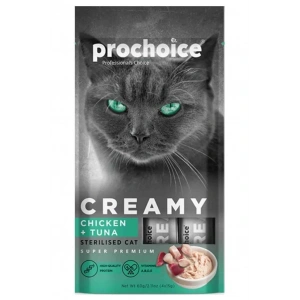 Prochoice Creamy Tavuklu Ton Balıklı Likit Ödül 4x15 Gr