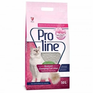 Proline Bentonit Bebek Pudralı Kedi Kumu 10 Lt