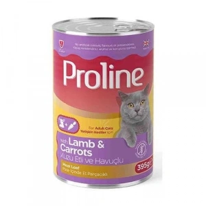 Proline Kuzulu Havuçlu ve Pate Yetişkin Kedi Konservesi 395 Gr