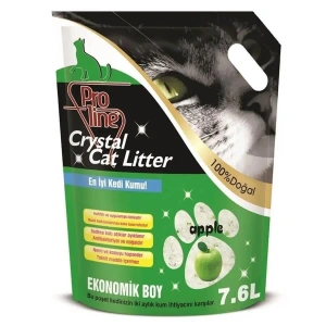 Proline Silika Elma Kokulu Kristal Kedi Kumu 7,6 Lt