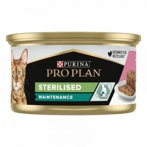 Proplan Sterilised Ton ve Somonlu Kısırlaştırılmış Kedi Konservesi 85 Gr
