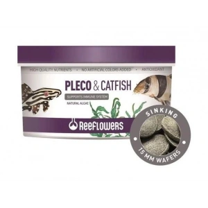 Reeflowers Pleco-Catfish Çöpçü Vatoz Kedi Balık Yemi Hap Form 15mm 150ml 78gr