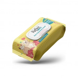 Reflex Care Kedi Köpek Hijyenik Temizleme Havulusu 50li - Nergis Çiçeği Kokulu