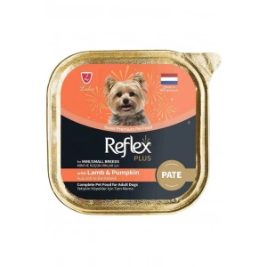 Reflex Plus Bal Kabaklı ve Kuzulu Küçük Irk Ezme Yetişkin Köpek Konservesi 85gr