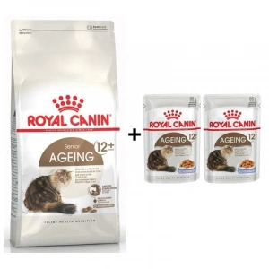 Royal Canin Ageing 12+ Yaşlı Kuru Kedi Maması 2 kg + 2 Adet Yaş Mama Hediye