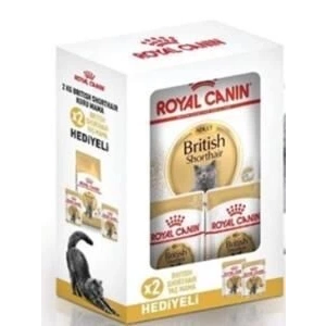 Royal Canin British Bundle Kedi Mamasi 2 Kg + 2 Adet Yaş Mama