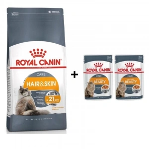 Royal Canin Hair Skin  Kedi  Maması 2 Kg + 2 Adet Yaş Mama Hediye