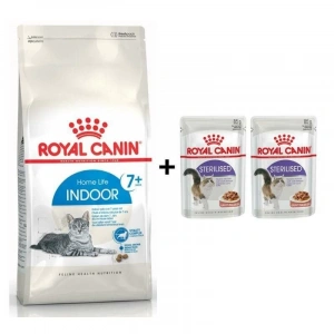 Royal Canin İndoor 7+ Yaşlı Kuru Kedi Maması 3,5 Kg + 2 Adet Yaş Mama Hediye