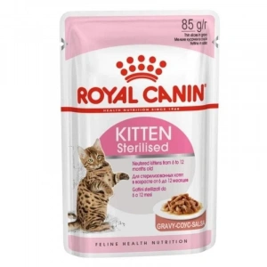 Royal Canin Kitten Gravy Sterilised Kısırlaştırılmış Yavru Kedi Konservesi 85gr