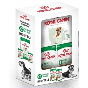 Royal Canin Mini Adult Köpek Maması 2 Kg + 2 Adet Yaş Mama