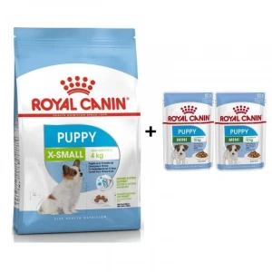 Royal Canin X Small Yavru Köpek Maması 1,5 kg + 2 Adet Yaş Mama Hediye