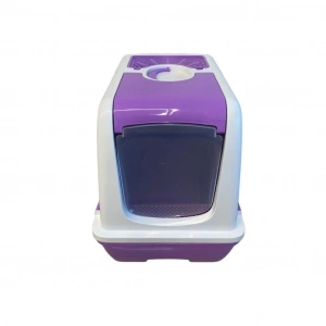 Şenyayla Çekmeceli Orta Boy Kapalı  Kedi Tuvaleti Mor