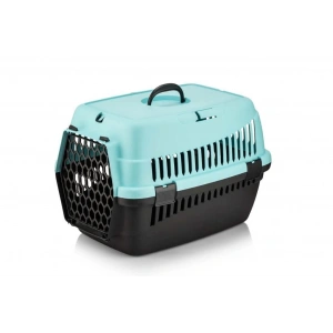 Şenyayla Kedi Köpek Plastik Taşıma Orta Boy Turkuaz 39*55*36,5 cm