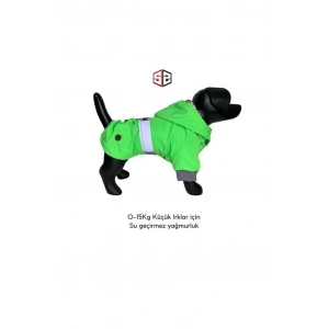 Su Geçirmez Yeşil Yağmurluk Köpek Kıyafeti