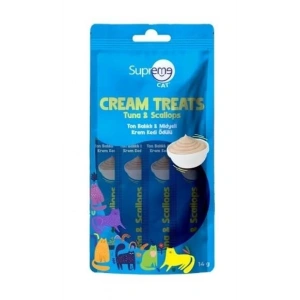 Supreme Cat Ton Balıklı ve Deniz Ürünlü Likit Kedi Ödül Maması 4x14 gr