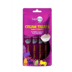 Supreme Cat Ton Balıklı ve Somonlu Likit Kedi Ödül Maması 4x14 gr