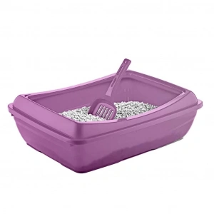 Şenyayla Açık Kedi Tuvaleti Mor 37*50*15 cm