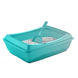 Şenyayla Açık Kedi Tuvaleti Turkuaz 37*50*15 cm