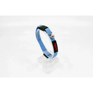 Tailpetz Easy & Safety Lock Çıngıraklı Ayarlanabilir Kedi Boyun Tasması MAVİ