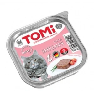 Tomi Pate Karidesli Yetişkin Kedi Konservesi 100gr