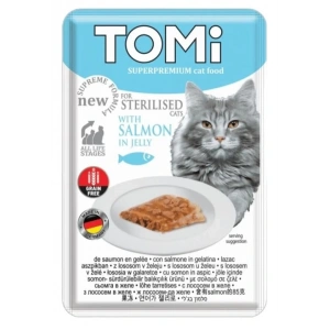 Tomi Pouch Kısırlaştırılmış Somon Ve Yumurtalı Tahılsız Kedi Konservesi 85gr