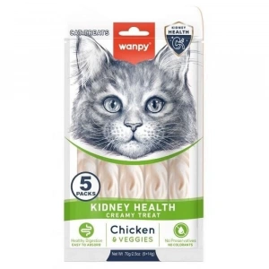 Wanpy Kidney Health Tavuk ve Sebzeli Krema Kedi Ödülü 5x14gr
