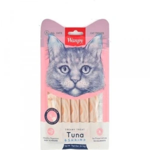 Wanpy Ton Balığı Karides 5x14 gr Likit Kedi Ödülü