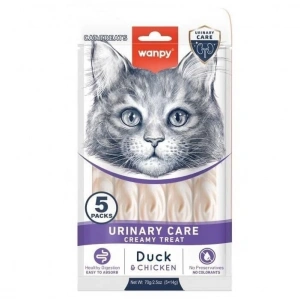Wanpy Urinary Care Ördek ve Tavuklu Krema Kedi Ödülü 5x14gr