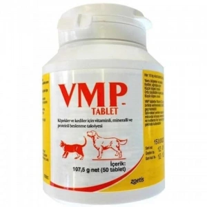 Zoetis VMP Kedi ve Köpek Vitamin Mineral Protein Komplaxı 50 Tablet