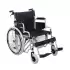 Comfort Plus Tekerlekli Sandalye | 60 cm Geniş Oturum, Çift Makaslı Çelik Şase, Refakatçi Frenli DM-312 Centro