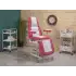 Royal-3 Sırt ve Ayak Kısmı Hareketli Koltuk Pembe - Beyaz | Ekstra Yükseklik ve Dayanıklı 2433