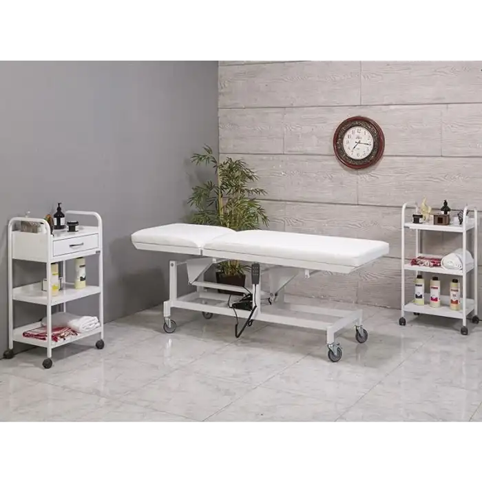 Comfort-2 Elektrikli İki Motorlu Bakım Masası Beyaz | Yükseklik Ayarlı Motorlu Sistem 3603