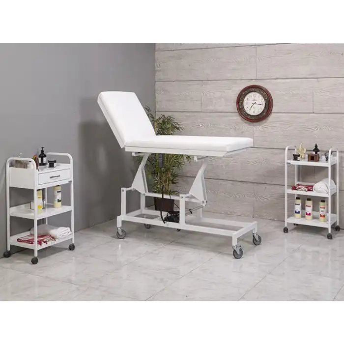 Comfort-2 Elektrikli İki Motorlu Bakım Masası Beyaz | Yükseklik Ayarlı Motorlu Sistem 3603