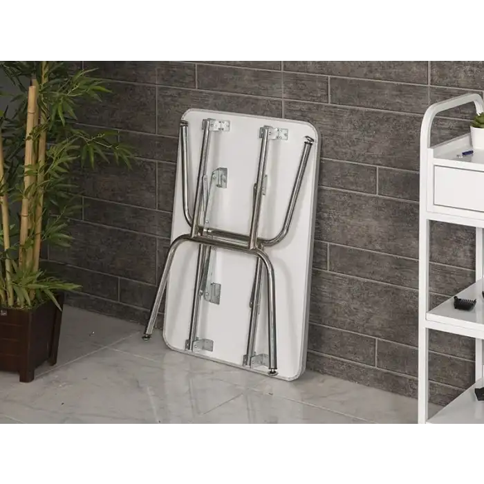 Veteriner Pet Bakım Ve Muayene Masası | Katlanır Ayaklı Kauçuk Üst Yüzeyli Tabla 6003