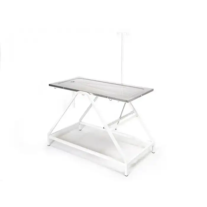 Veteriner Ameliyat ve Operasyon Masası | Trendelenburg Eğimli Dayanıklı Paslanmaz Üst Tablalı 6102