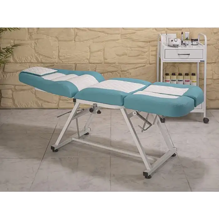 Anka-2 Sırt ve Ayak Kısmı Hareketli Koltuk Turkuaz - Beyaz | Ergonomik Konforlu Tasarım 2212