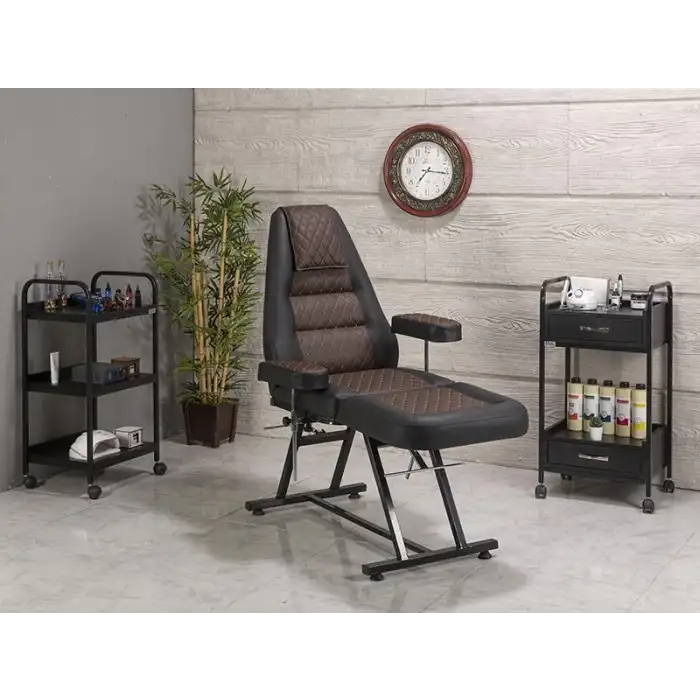 Anka Sırt ve Ayak Kısmı Hareketli Koltuk Kahverengi - Siyah | Estetik Tasarım ve Dayanıklı Yapı 2207