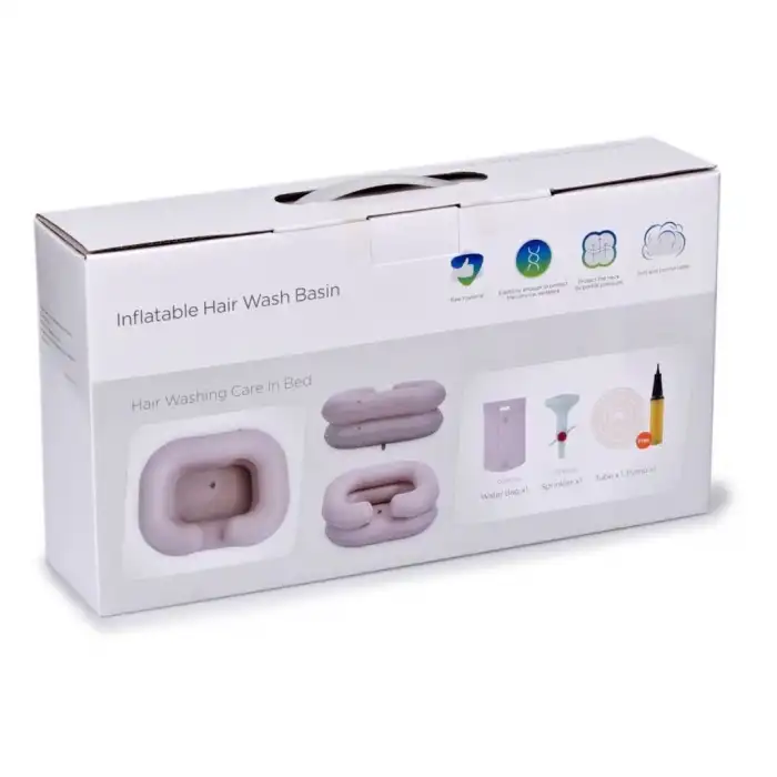 Comfort Plus Baş Yıkama Havuzu | Şişirilebilir, Mobil Duş Uyumlu, Yatan Hasta İçin Pratik Kullanım DM-01