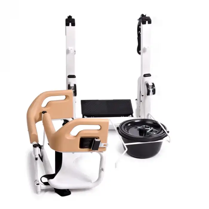 Comfort Plus Tuvaletli Tekerlekli Sandalye (Motorlu) | Uzaktan Kumandalı, Yükseklik Ayarlı, Katlanabilir Gövde DM-170